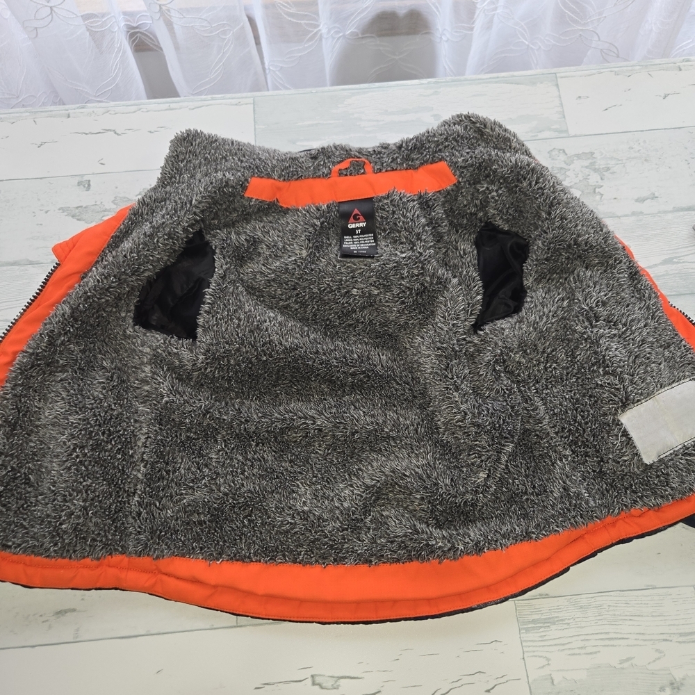 Gerry Boys Camo Puffer Jacket with Fuzzy Lining – Size 3T Spring Fall - Picture 4 of 6